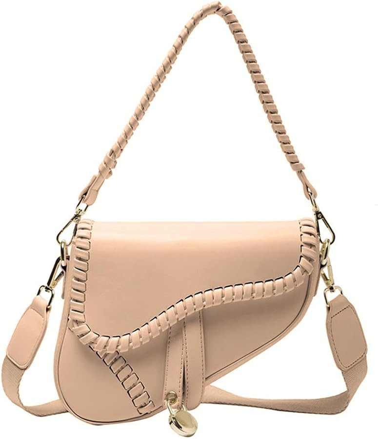 PURFANREE Women Trendy Saddle Shoulder Bag Clutch Purse Underarm Handbag Satchel HandBag Crossbod... | Amazon (US)