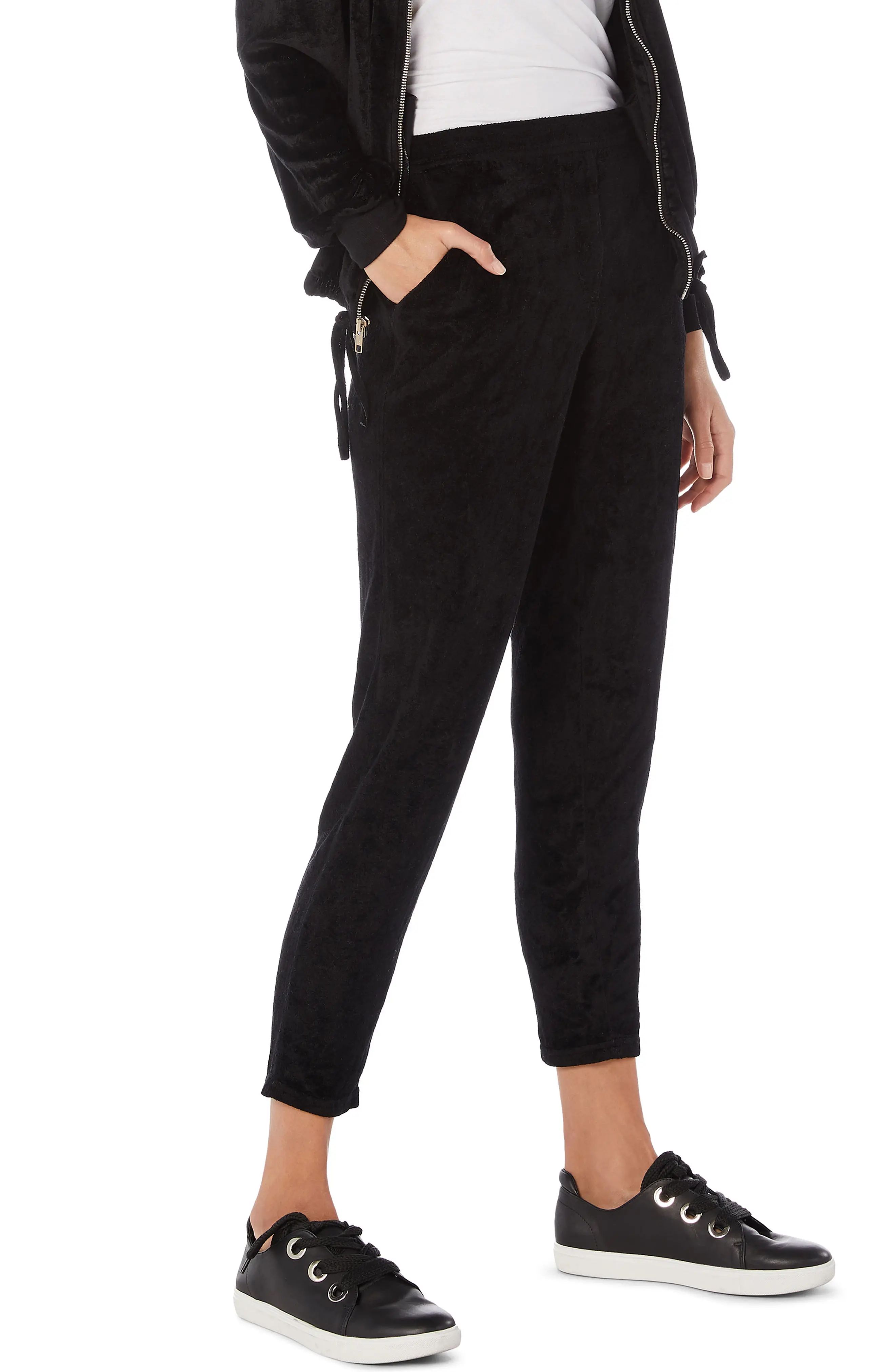 Vali Velvet Crop Jogger Pants | Nordstrom