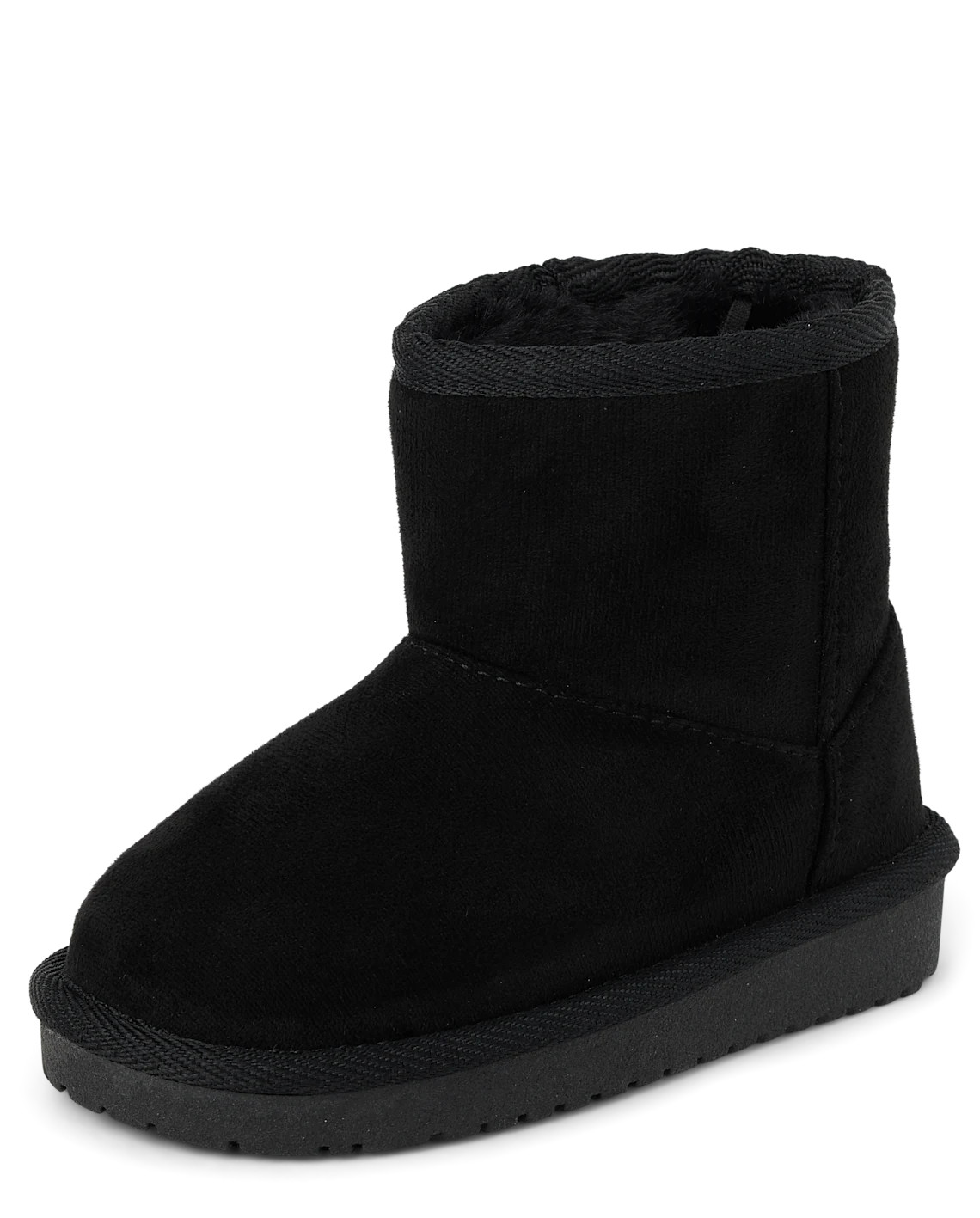 Toddler Girls Mid Teddy Boots - black | The Children's Place