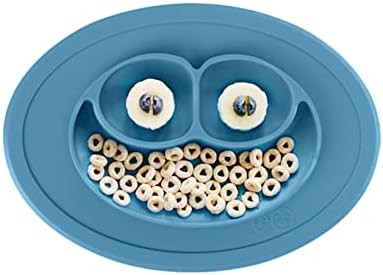 ezpz Mini Mat (Blue) - 100% Silicone Suction Plate with Built-in Placemat for Infants + Toddlers ... | Amazon (US)