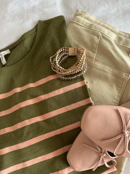 Wide leg pants are officially in and we are here for it. These wide legged pants paired with the perfect striped shirt, shoes, and bracelet and you e for yourself the perfect Spring outfit. 
#mauricespartner @mairices

#LTKfamily #LTKfindsunder50 #LTKstyletip
