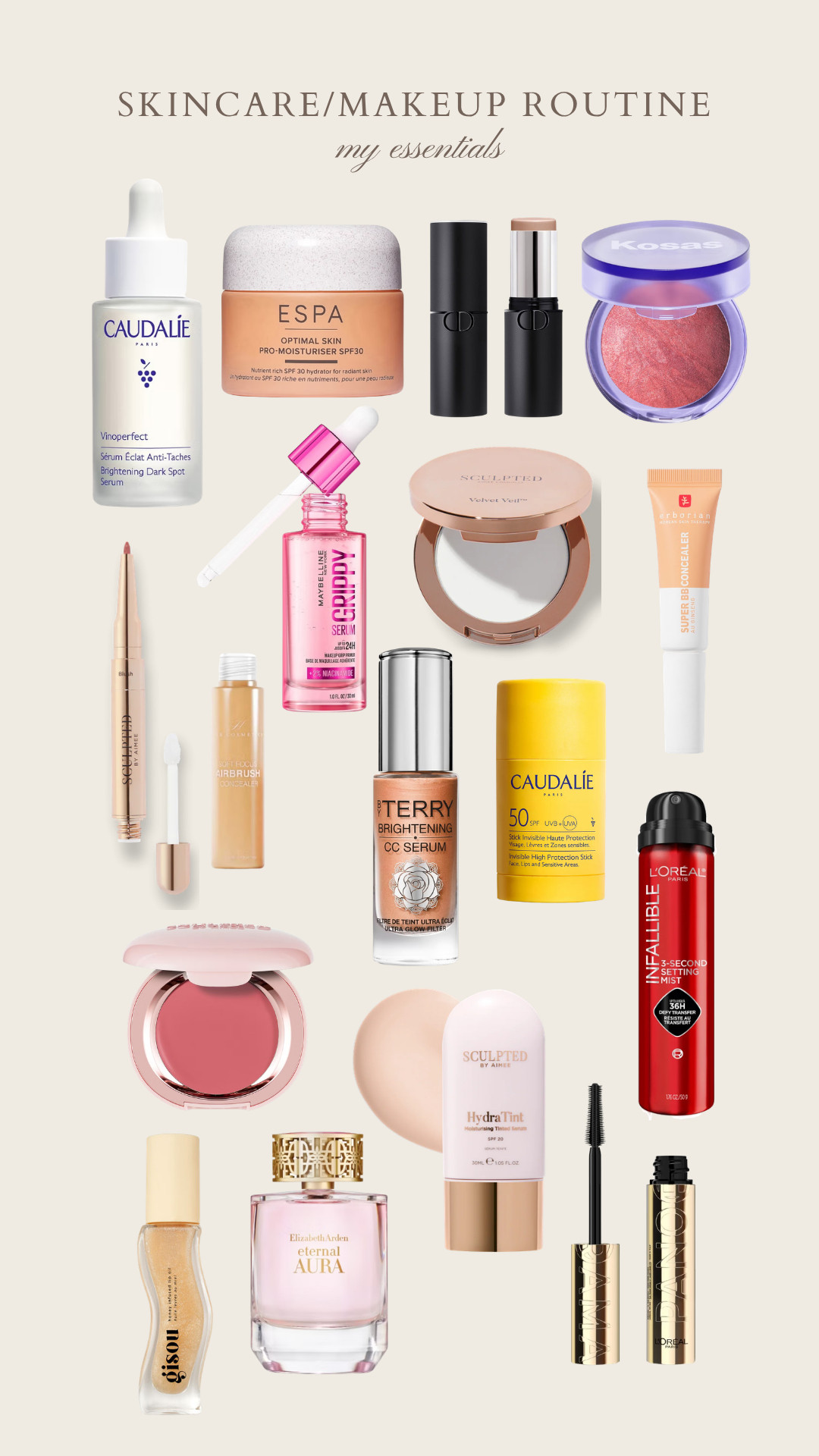 My recent skincare/makeup routine essentials! 

makeup l skincare l blush l foundation l concealer 

 