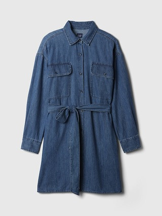 Belted Denim Mini Shirtdress | Gap (CA)