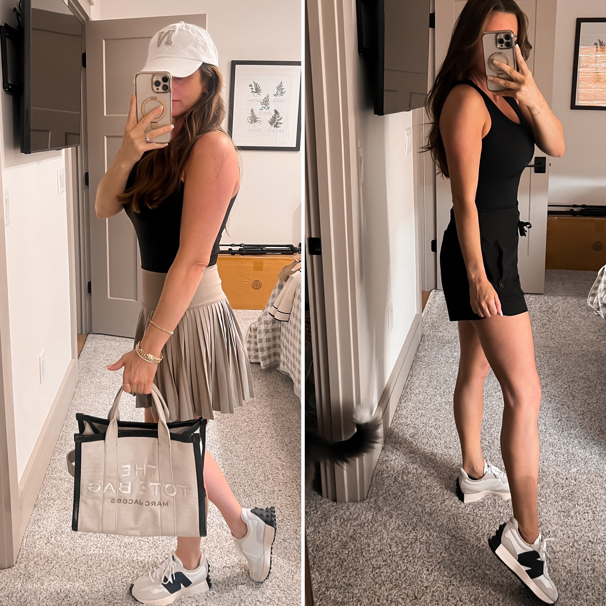 Sporty ways I’m wearing my new NB’s 🖤 wearing a size M in everything here 

#LTKover40 #LTKshoecrush #LTKstyletip