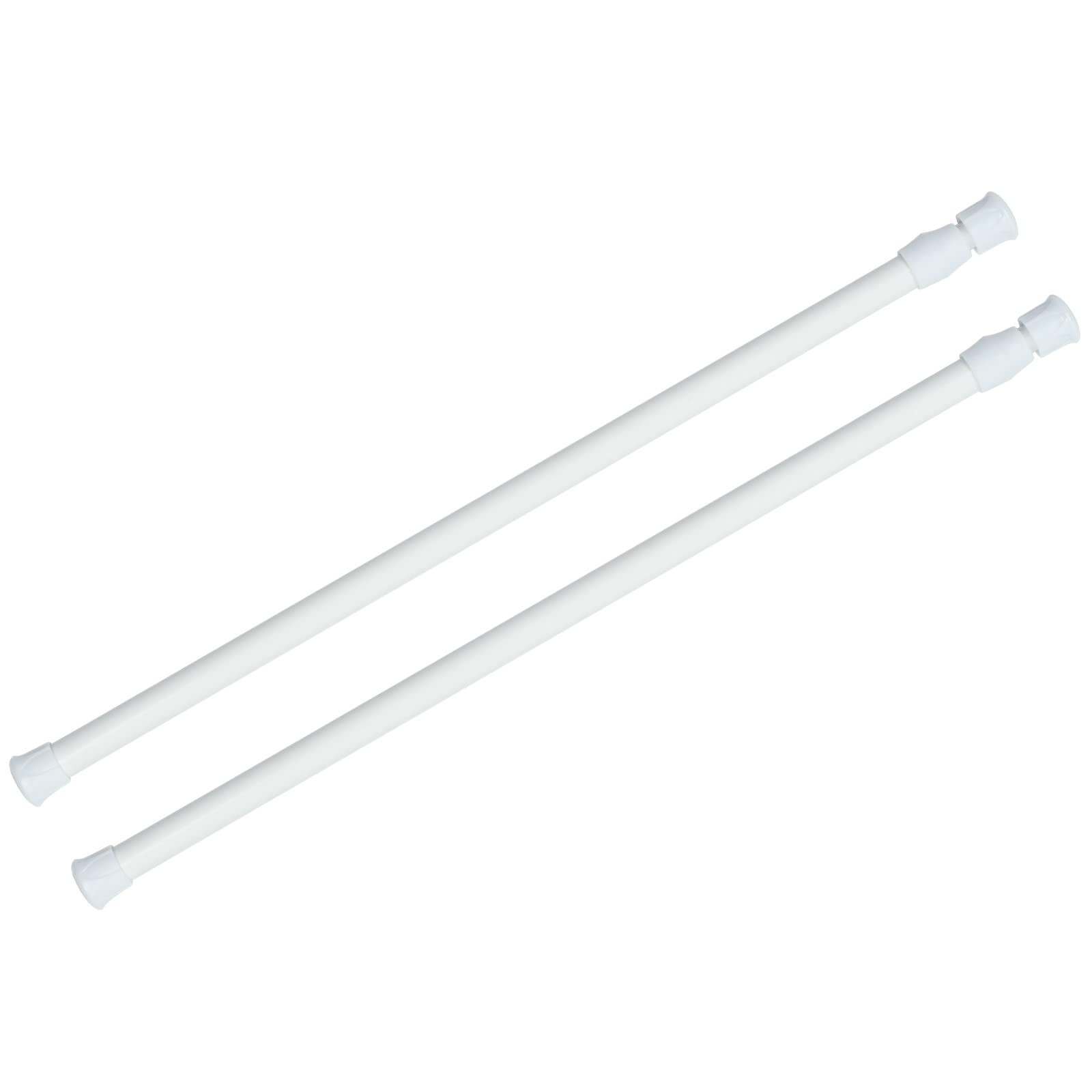 KXLife 2 Pack Spring Tension Curtain Rod for Window 28 to 48 Inch, Adjustable Expandable Small Cu... | Amazon (US)