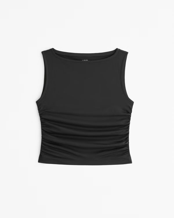 YPB powerSOFT Ruched Slash Tank | Abercrombie & Fitch (US)