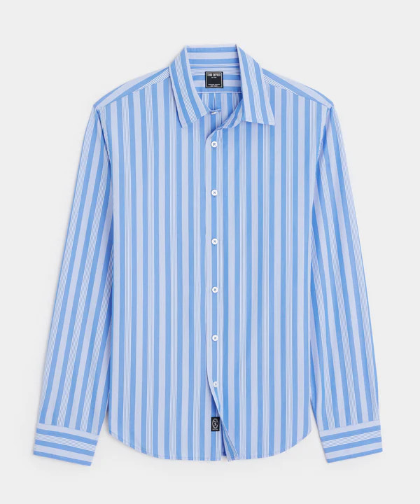 Slim Fit Cotton Poplin Point Collar Shirt | Todd Snyder