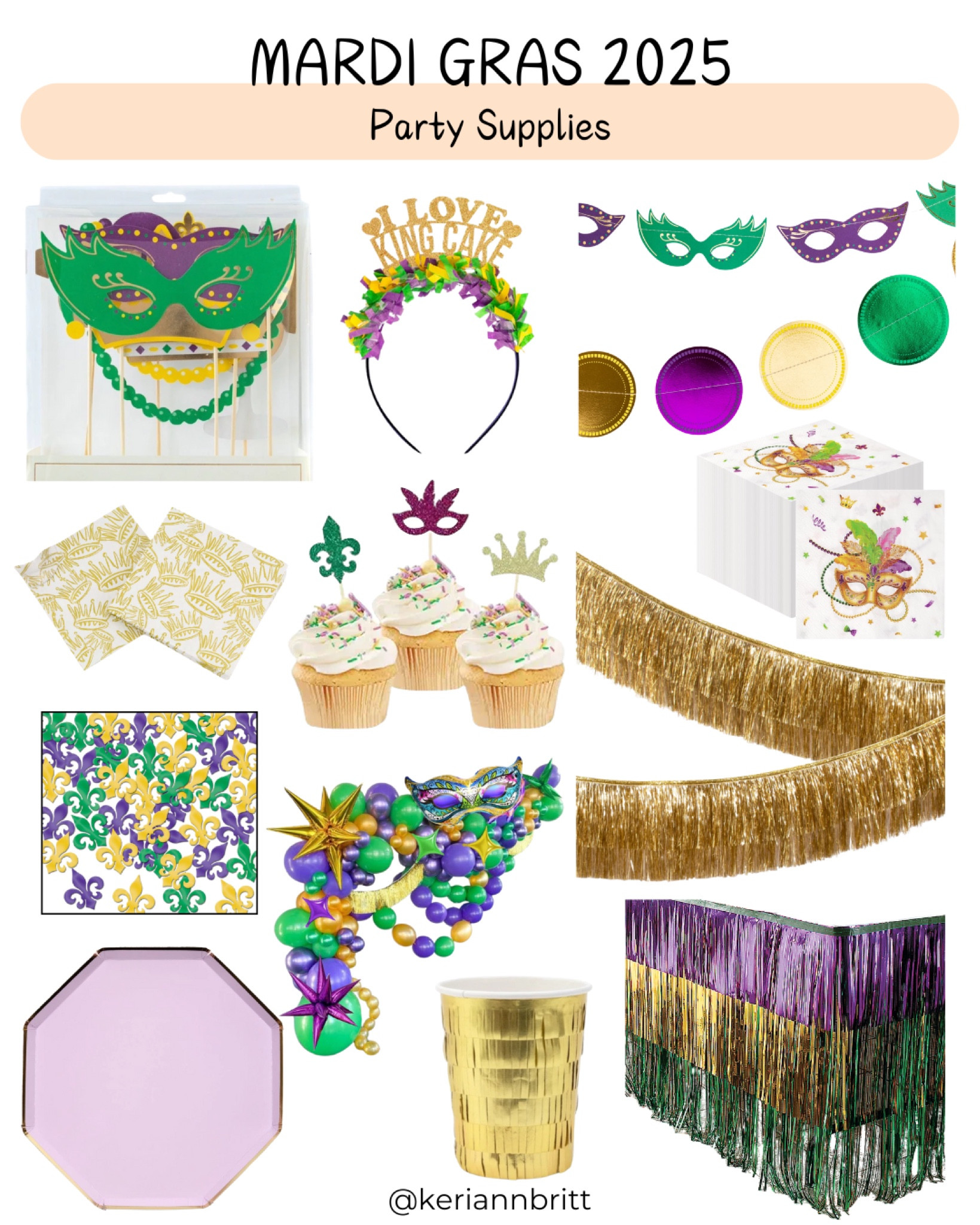 Mardi Gras 2025 

Mardi Gras Party / Mardi Gras Celebration / Mardi Gras Decorations 

#LTKParties #LTKSeasonal