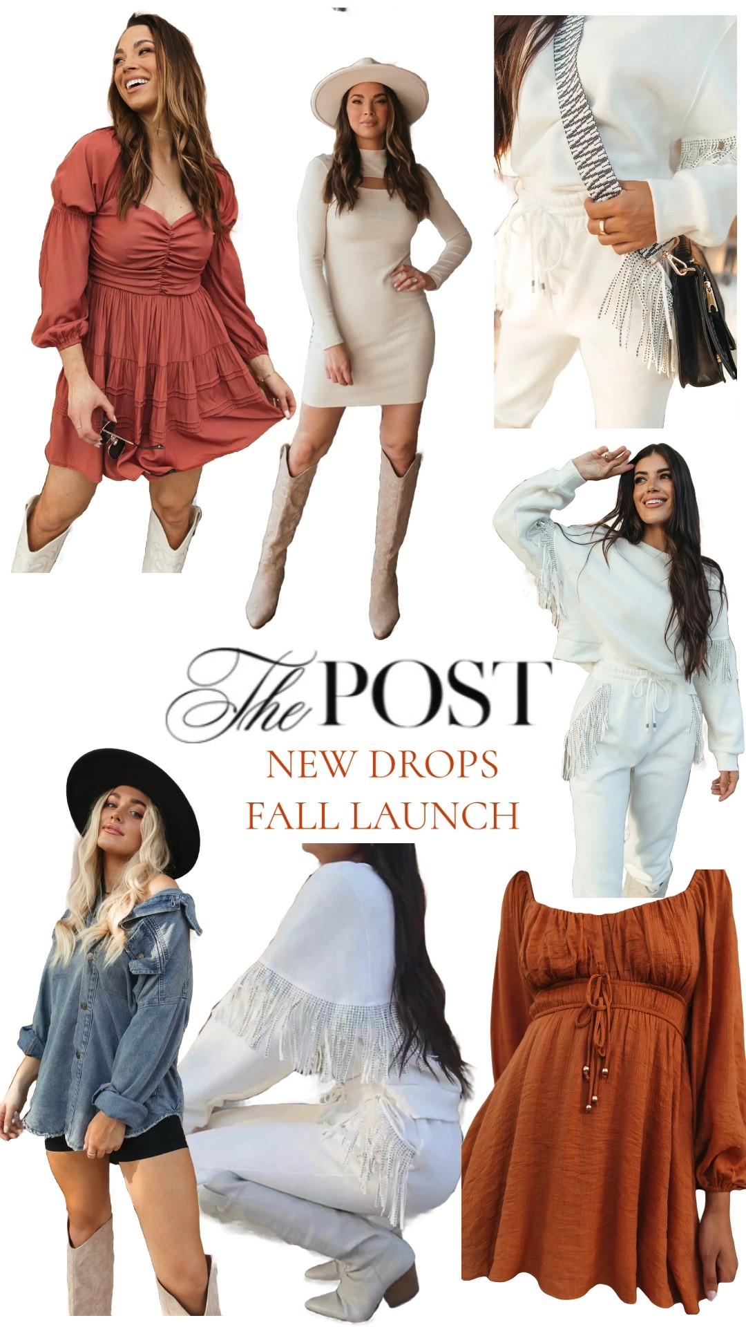 New Fall Drops from Launch II 🍁
Denim Shackets, Fringe Two Piece Sets, Fall Wedding Guest Dress ideas & so much more! 

#falloutfitideas #denim #shacket #sweaterset #dress #thepost #boots #weddingguest

#LTKfit #LTKCon #LTKunder100