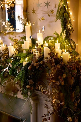 Stargazer Flameless Pillar Candle | Anthropologie (US)