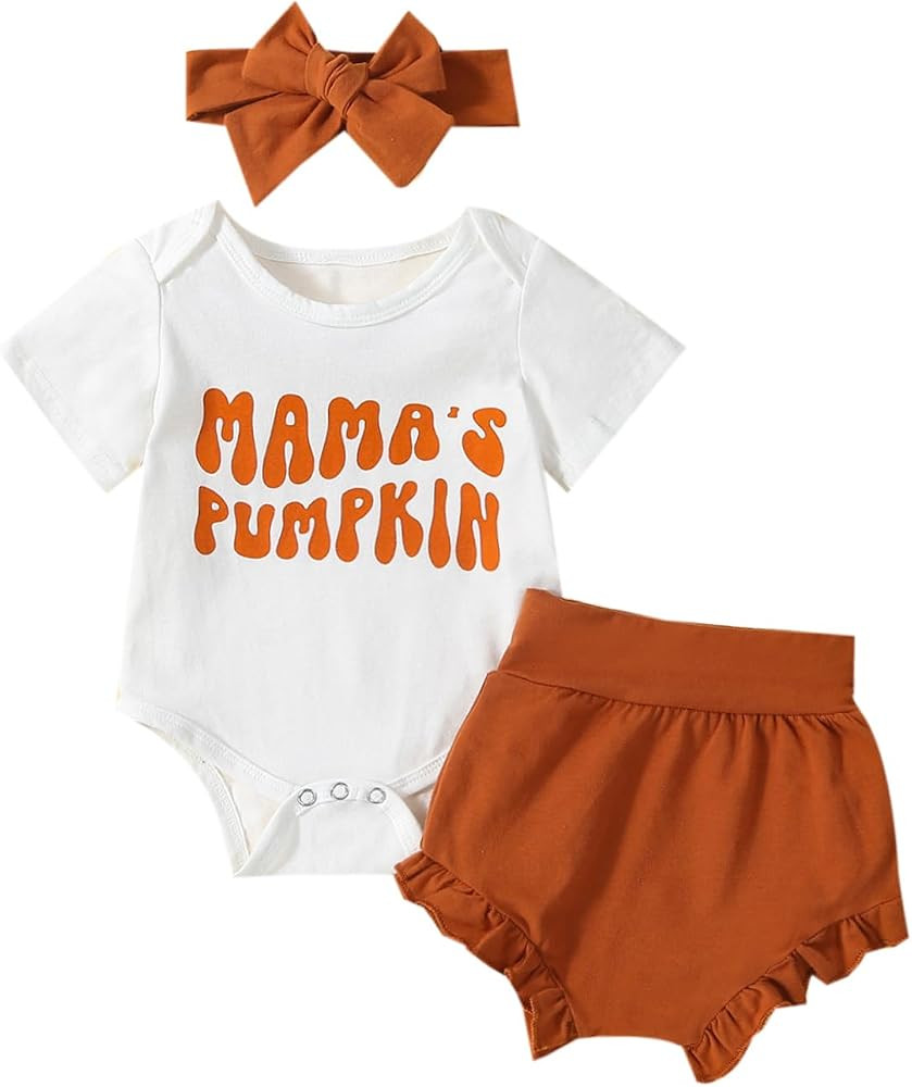My First St Patrick's Day Baby Girl Outfit Newborn Lucky Charm Clothes Onesie Romper Shorts and H... | Amazon (US)