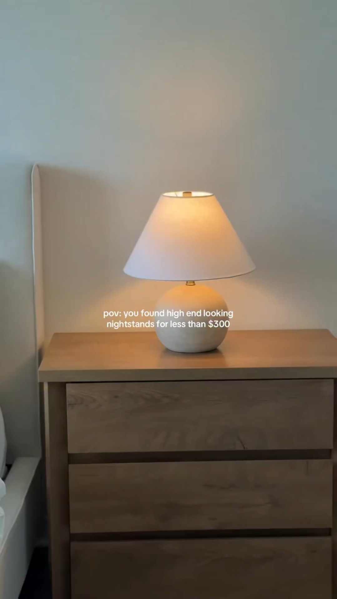 
These look like a Pottery Barn nightstand set but they’re actually Amazon.

Perfect warm oak tone, oversized (in the best way), and I’ve had them for a few months now still obsessed.
3 drawers + soft-close = no notes 🫶🏻✨

@amazonhome 
@amazon 
@tribesigns_global 

#amazonfinds #bedroominspo #nightstand #homefinds #amazonhome #neutralhome #cozybedroom #renterfriendly #homedecor