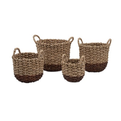 Trisha Yearwood Home Collection Persimmon 4 Piece Woven Basket Set | Wayfair North America