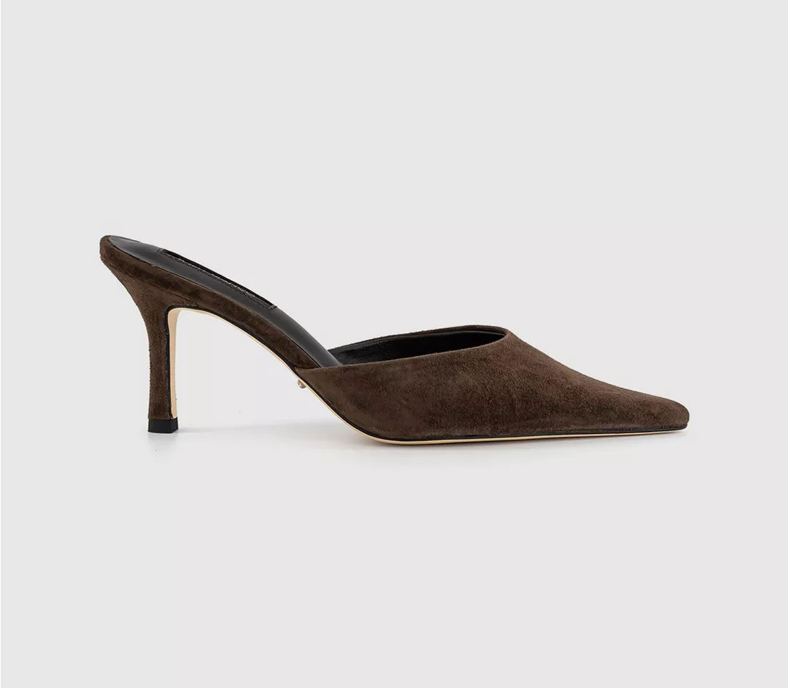 Sicily Heeled Mules | Office Shoes (UK)