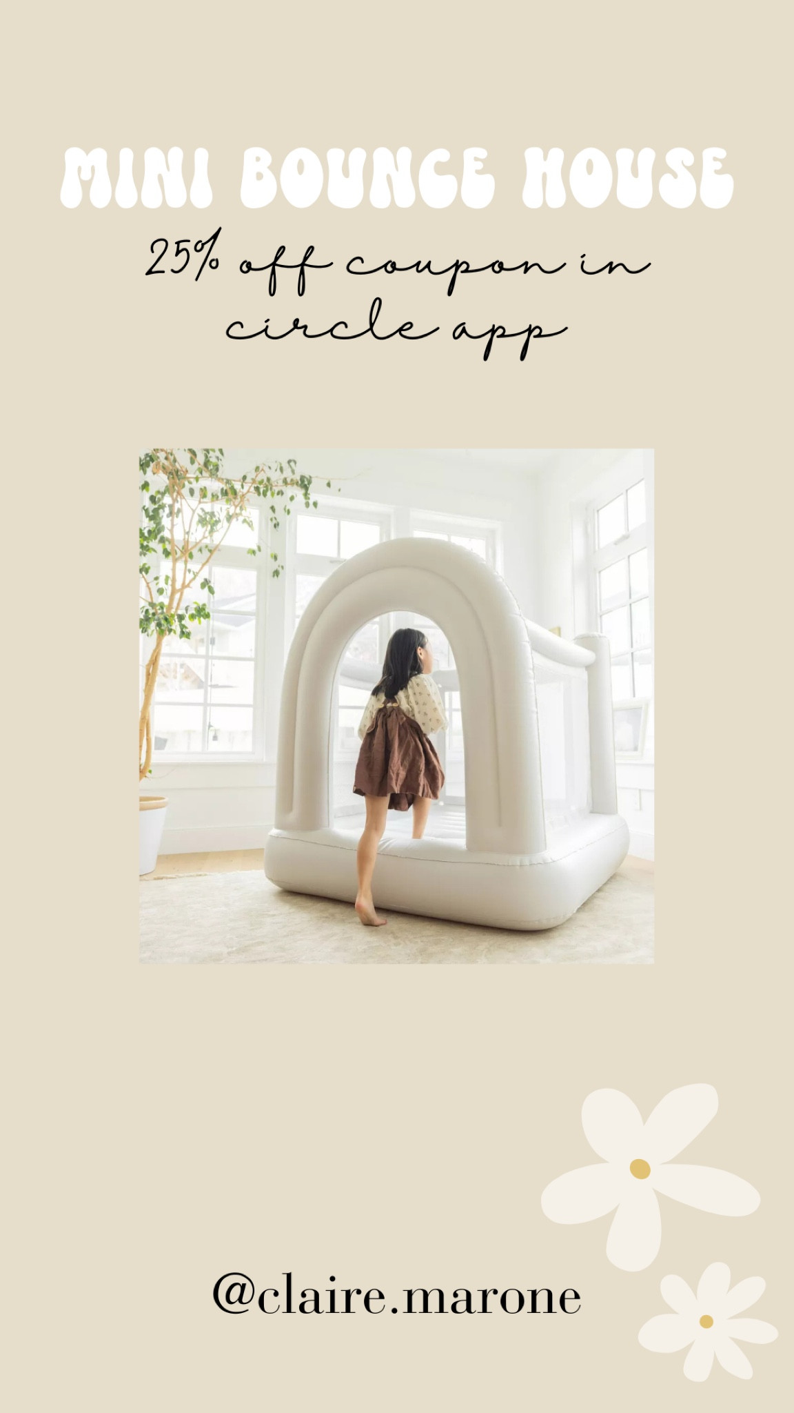 One time 25% off coupon available in Target Circle App! This mini bounce house airs up and then you can put the cord away while using. 

#LTKHoliday #LTKKids #LTKSaleAlert