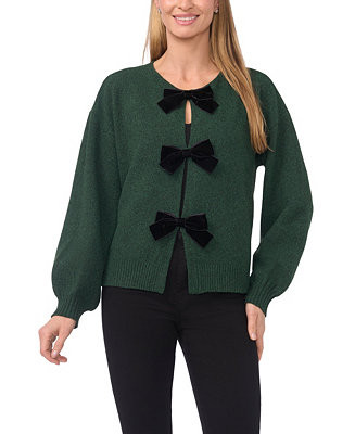 Women's Bow Closure Cardigan Sweater | Macy's