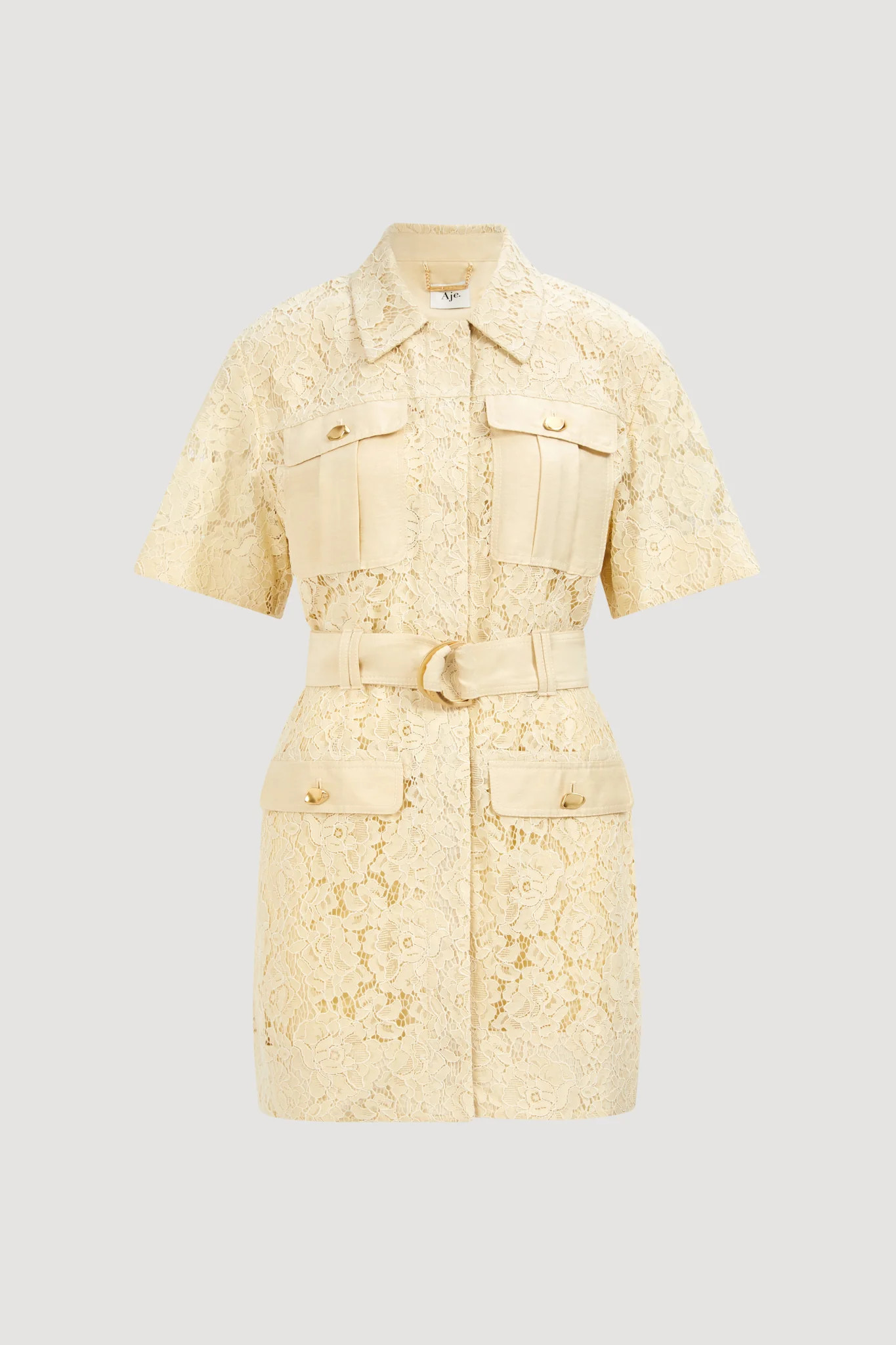 Mystic Lace Mini Shirt Dress | aje. (US, UK, Europe, ROW)