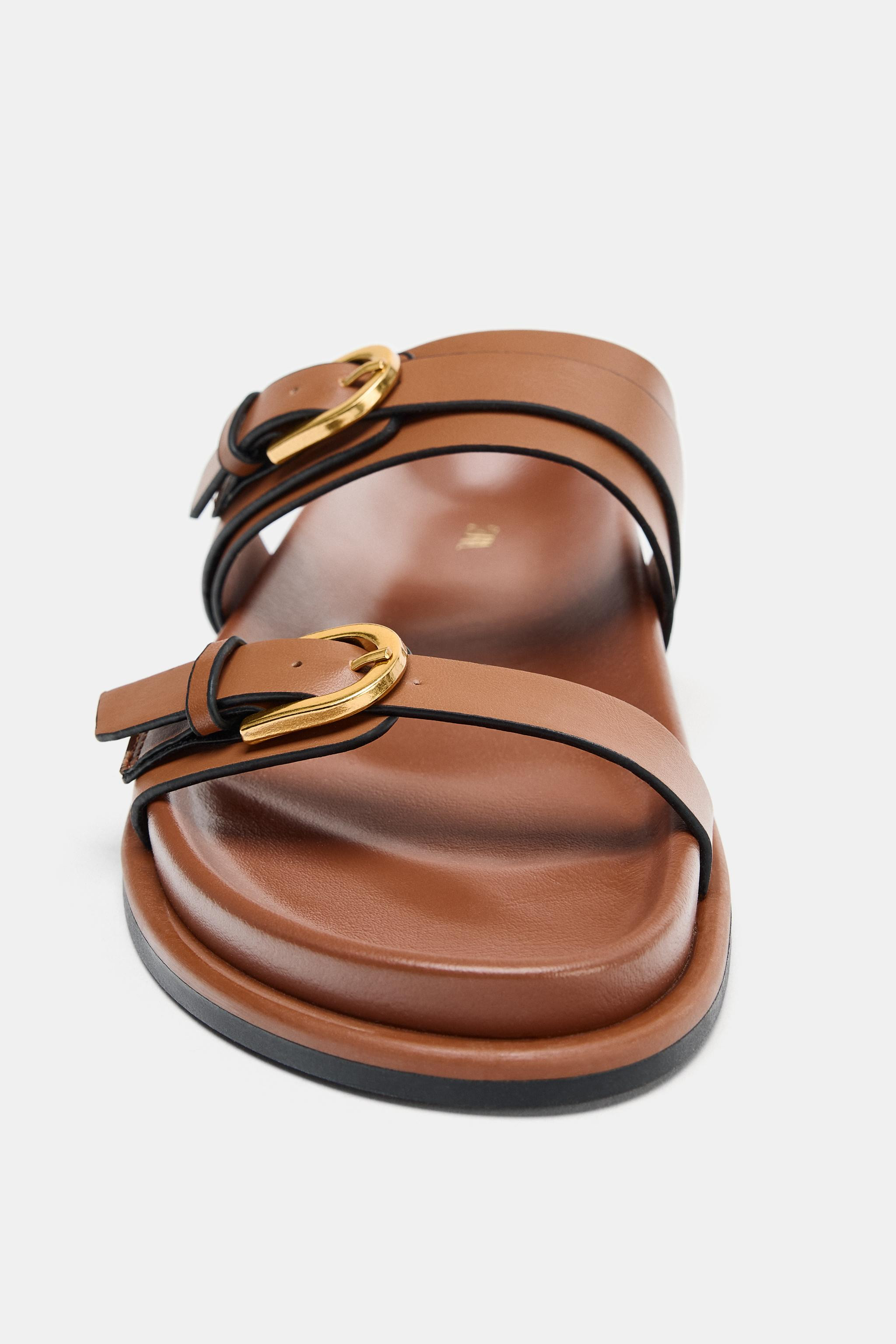 SANDALS WITH BUCKLE DETAIL | Zara US