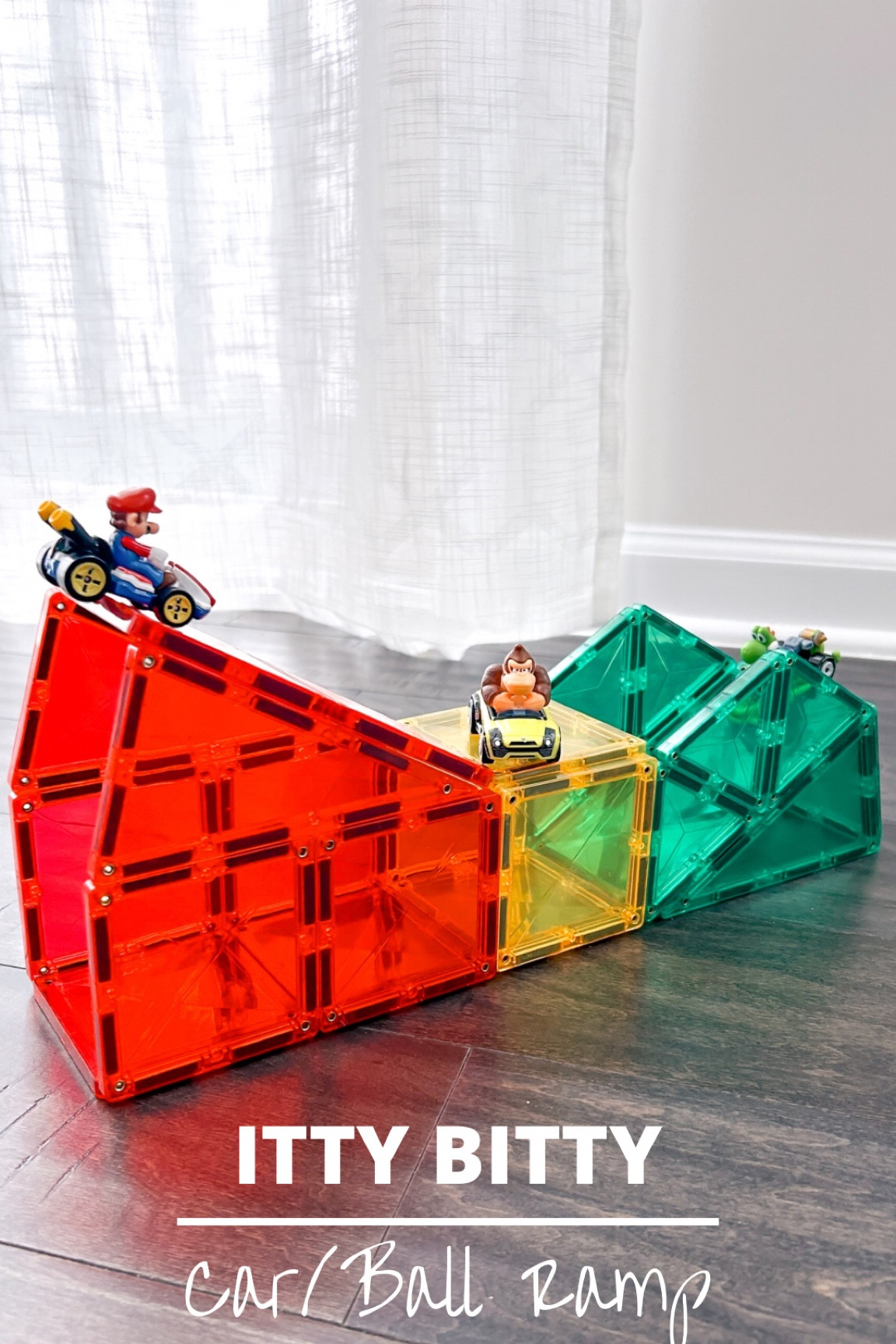 This Itty Bitty Magnetic Tiles Car Ramps that use 25 tiles. 


#LTKkids #LTKfamily #LTKhome