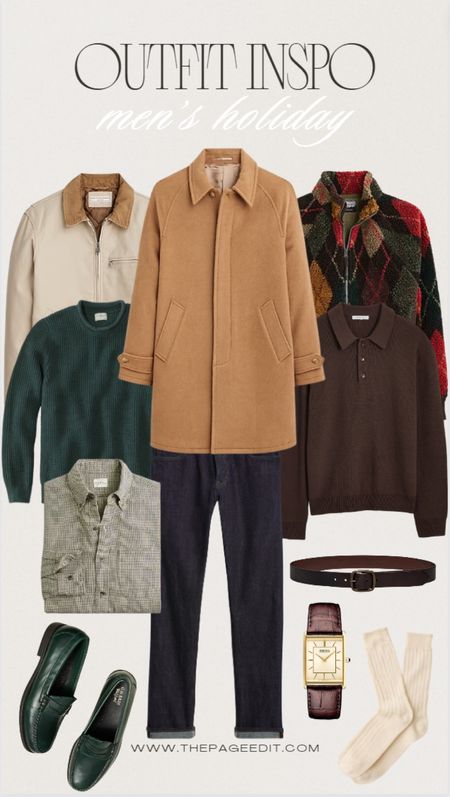 Some Thanksgiving menswear outfit inspo! This incredible J Crew coat is 30% off right now, & has all the “future heirloom” vibes we live for. It also goes perfectly with these selvedge jeans from Banana Republic, which are 40% off right now! Lots of other pieces listed are currently on sale, so we hope this helps spark some ideas for the holidays! 

#LTKHolidaySale #LTKGiftGuide #LTKmens