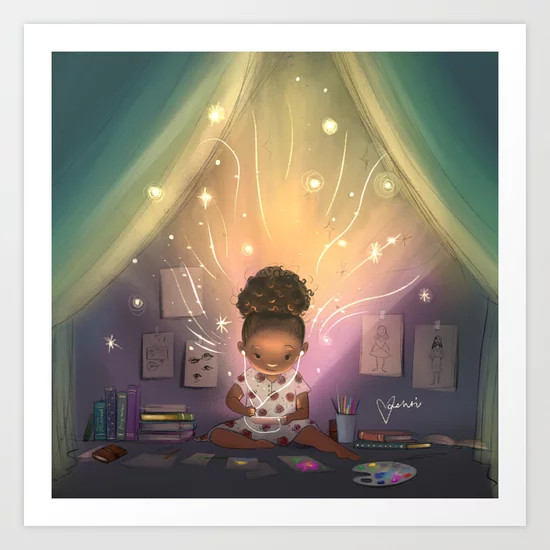 Creative Space Art Print | Society6