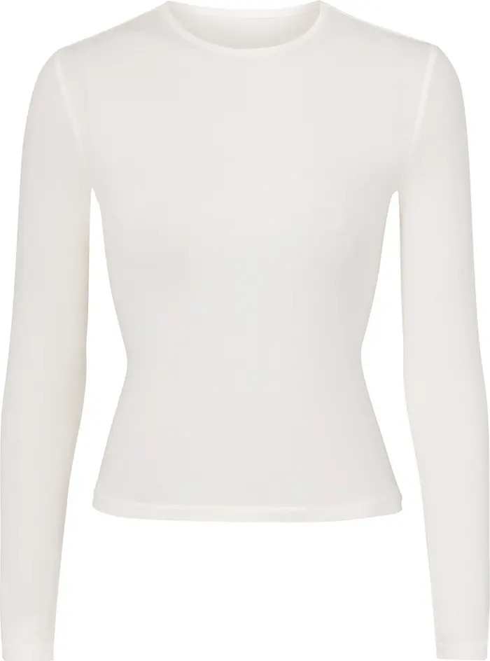 SKIMS Crewneck Long Sleeve T-Shirt | Nordstrom | Nordstrom