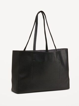Faux Leather Tote Bag for Women | Old Navy (CA)