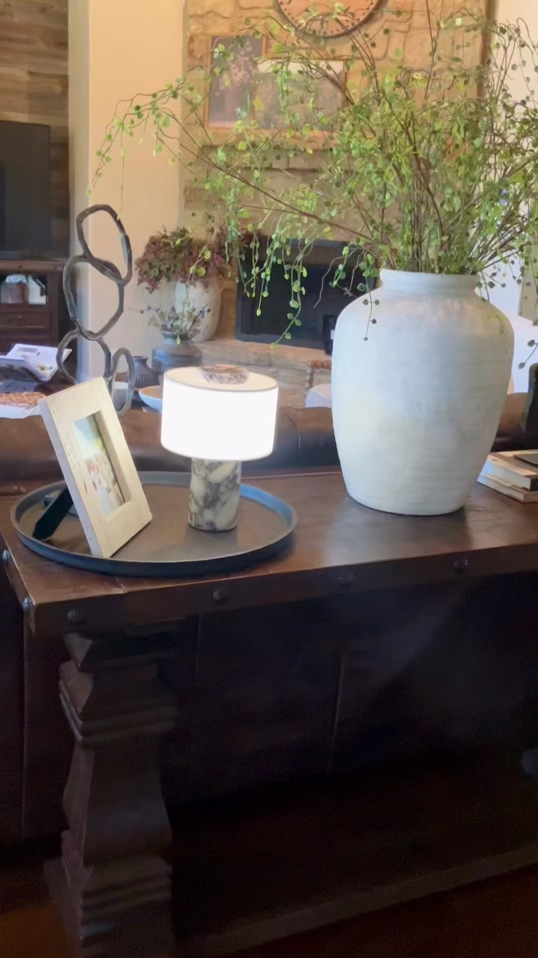🌿Loving the look my new Marble Table Lamp is giving to our living room.  Plus check out these gorgeous organic green style stems…Beautiful!

You can find the links on My LTK page- Thank you so much❤️

#fyp #homedecor #marble #livingroom #homedesign 

#LTKmomlife #LTKActive #LTKHome