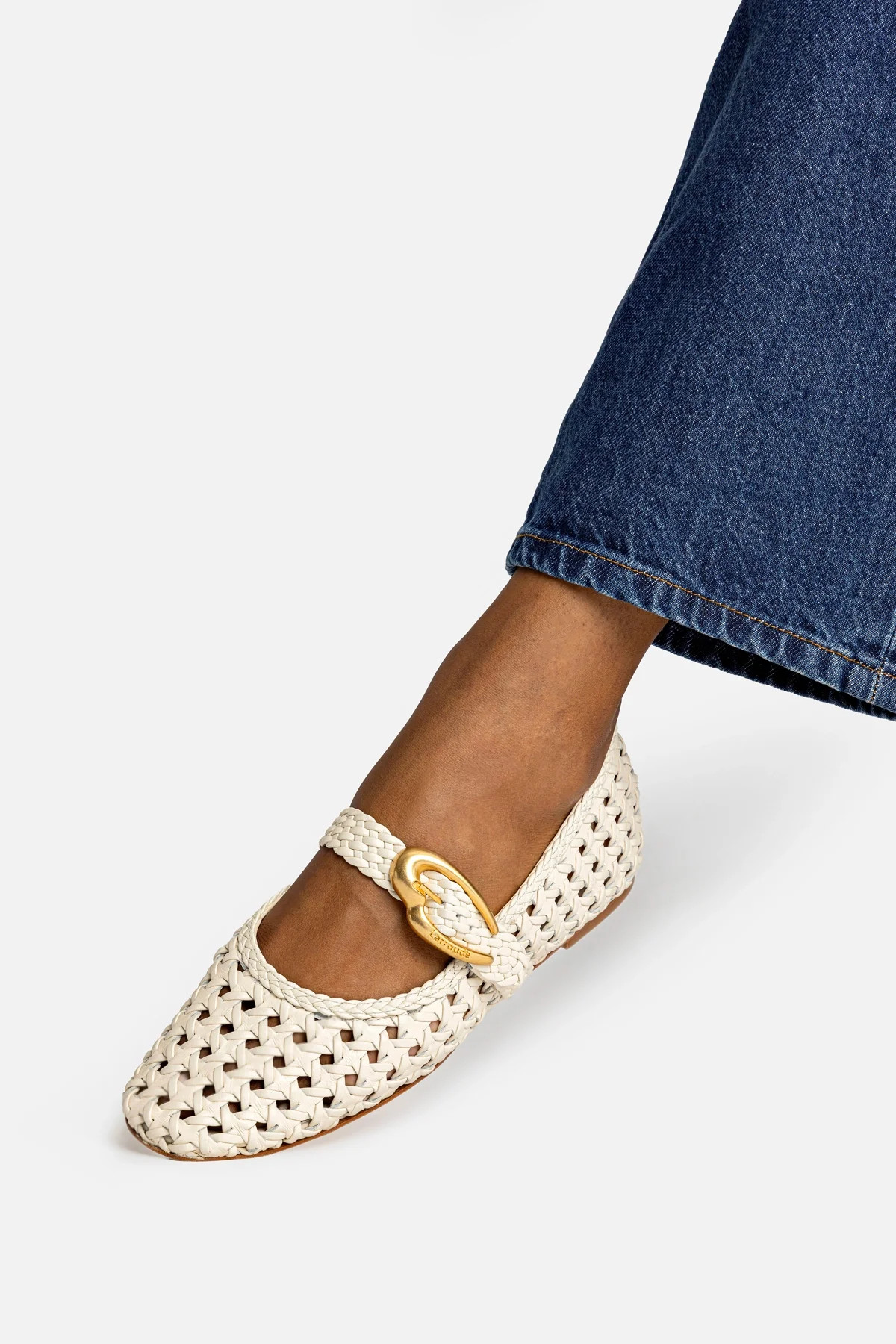 Verona New Macrame In Ivory Leather | Larroude