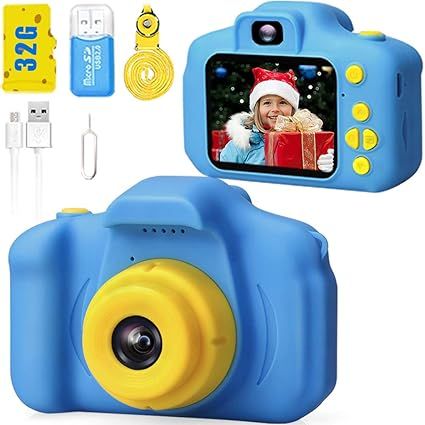 Desuccus Kids Camera HD 1080p Video Digital Camera for Kids Birthday Gift for 3-8 Year Old Boys a... | Amazon (US)