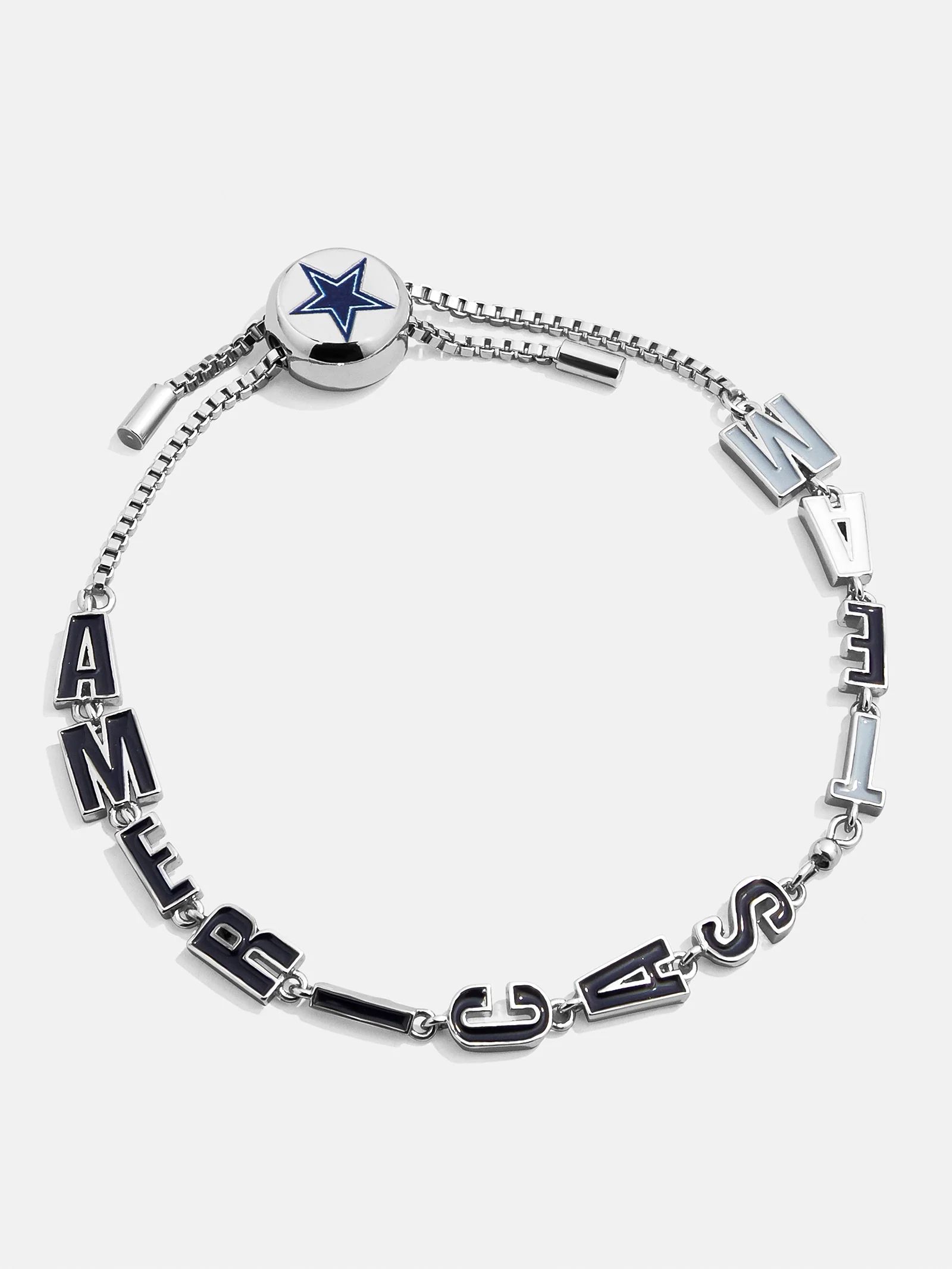 Dallas Cowboys NFL Silver Slogan Bracelet - Dallas Cowboys | BaubleBar (US)