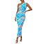 PRETTYGARDEN Women's One Shoulder Bodycon Dresses Summer 2026 Ruched Floral Beach Cocktail Weddin... | Amazon (US)