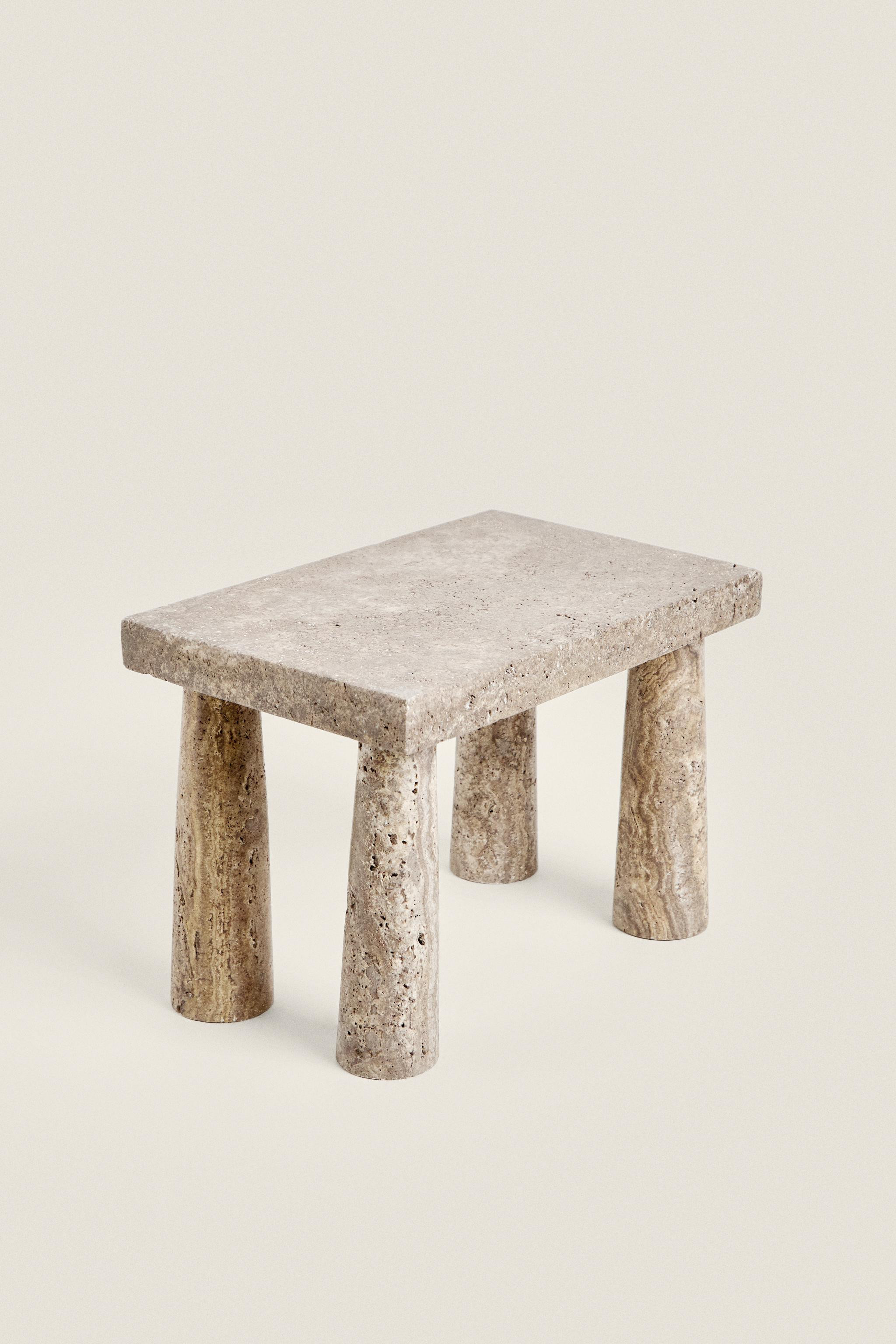 TRAVERTINE MINI SIDE TABLE | Zara US