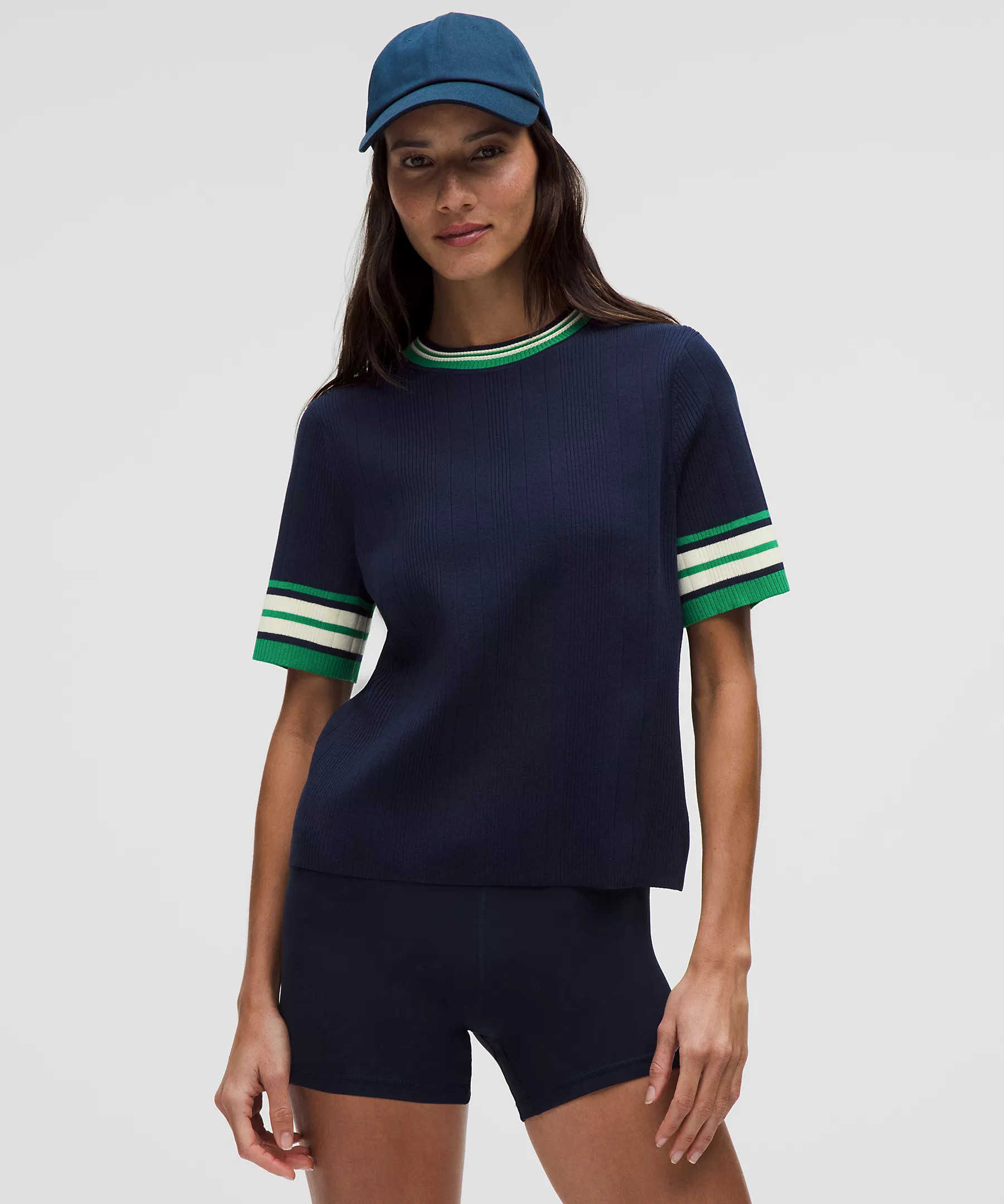 Ribbed Cotton Tipped T-Shirt | Lululemon (US)
