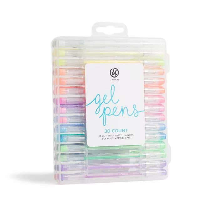 30ct Gel Pens in Case - U Brands | Target