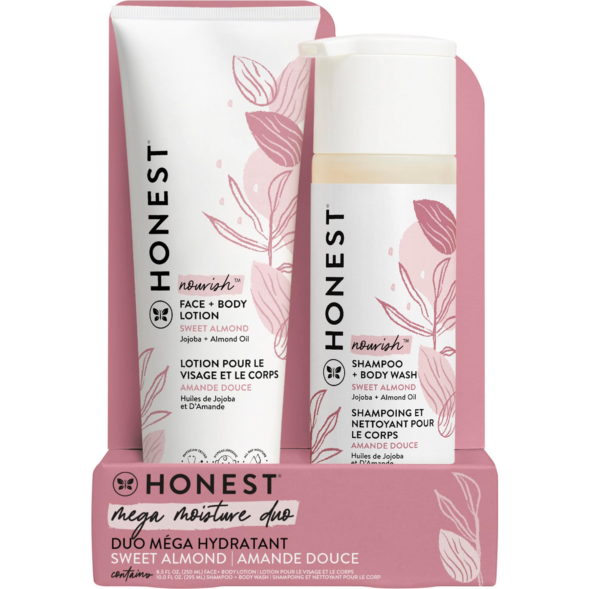 The Honest Company 2-in-1 Cleansing Shampoo + Body Wash and Face + Body Lotion Bundle | Gentle fo... | Amazon (US)