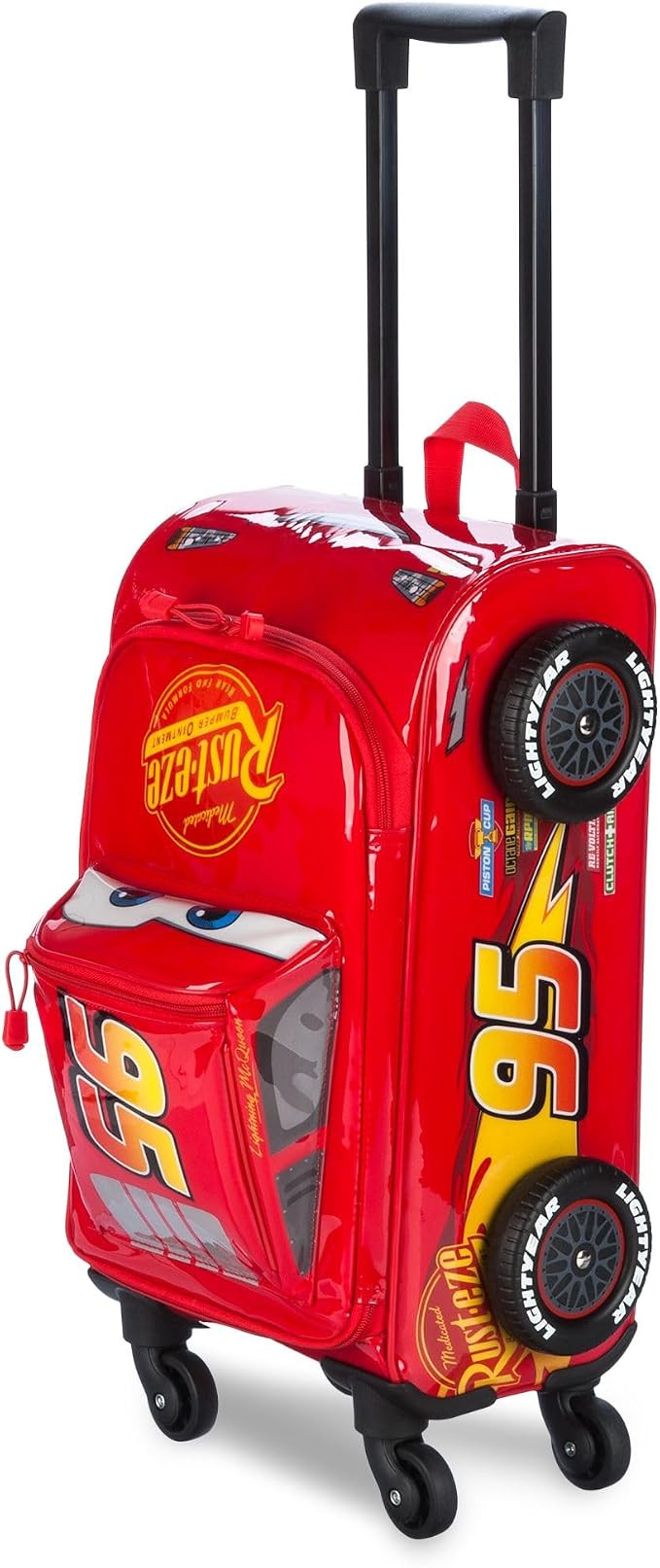 Disney Store Official Lightning McQueen Rolling Luggage for Kids \u2013 Travel Bag Featuring Pixa... | Amazon (US)