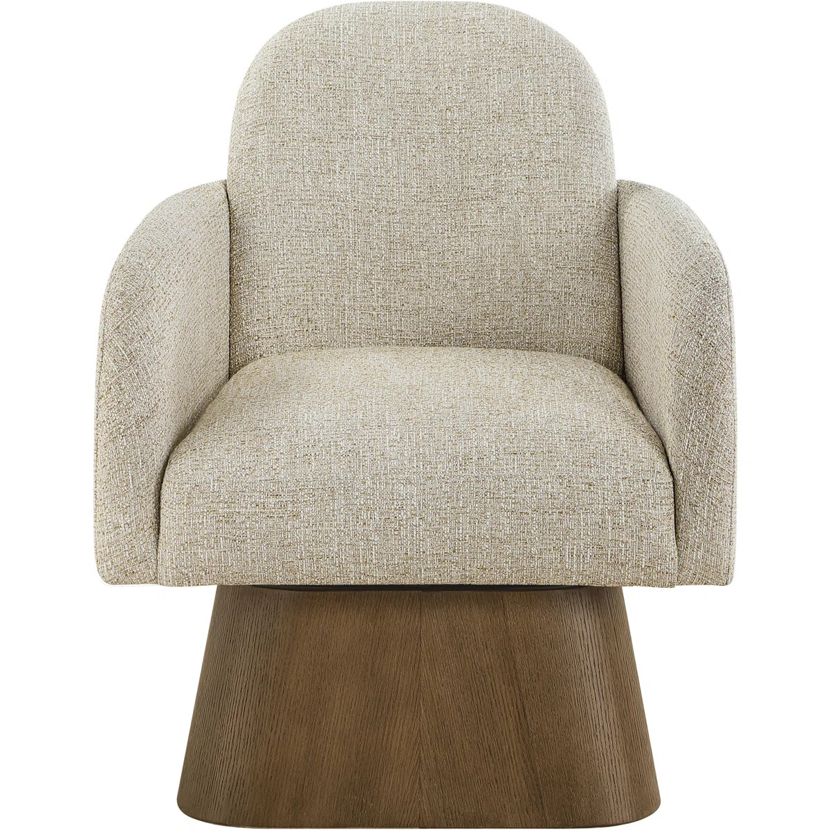 Marlowe Arachne Linen Textured Fabric Upholstered Swivel Accent Chair | Wayfair North America