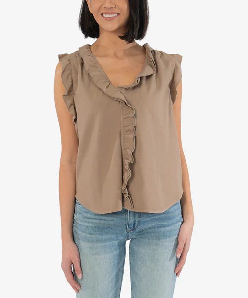 Kennedy Sleeveless Ruffle Blouse - Kut from the Kloth | Kut From Kloth