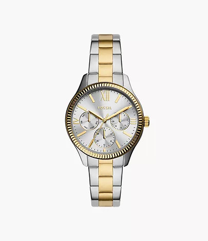 Rye Multifunction Two-Tone Stainless Steel Watch | Fossil (US)