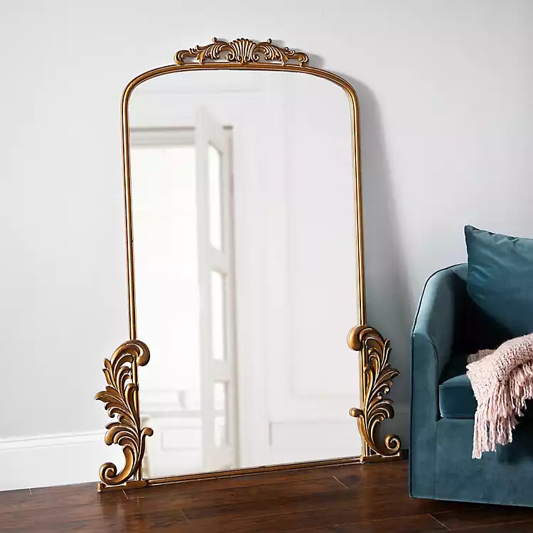 Gold Bordeaux Ornate Leaner Mirror, 46x63 in. | Kirkland's Home