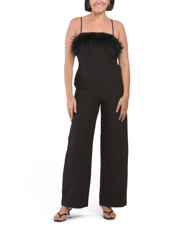 Dax Feather Jumpsuit For Women, Spandex/Polyester/Rayon | TJ Maxx