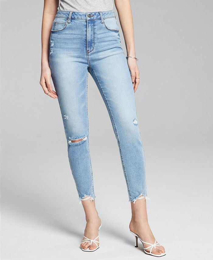 And Now This Shark Bite Hem Perfect Skinny Ankle Jeans & Reviews - Jeans - Women - Macy's | Macys (US)