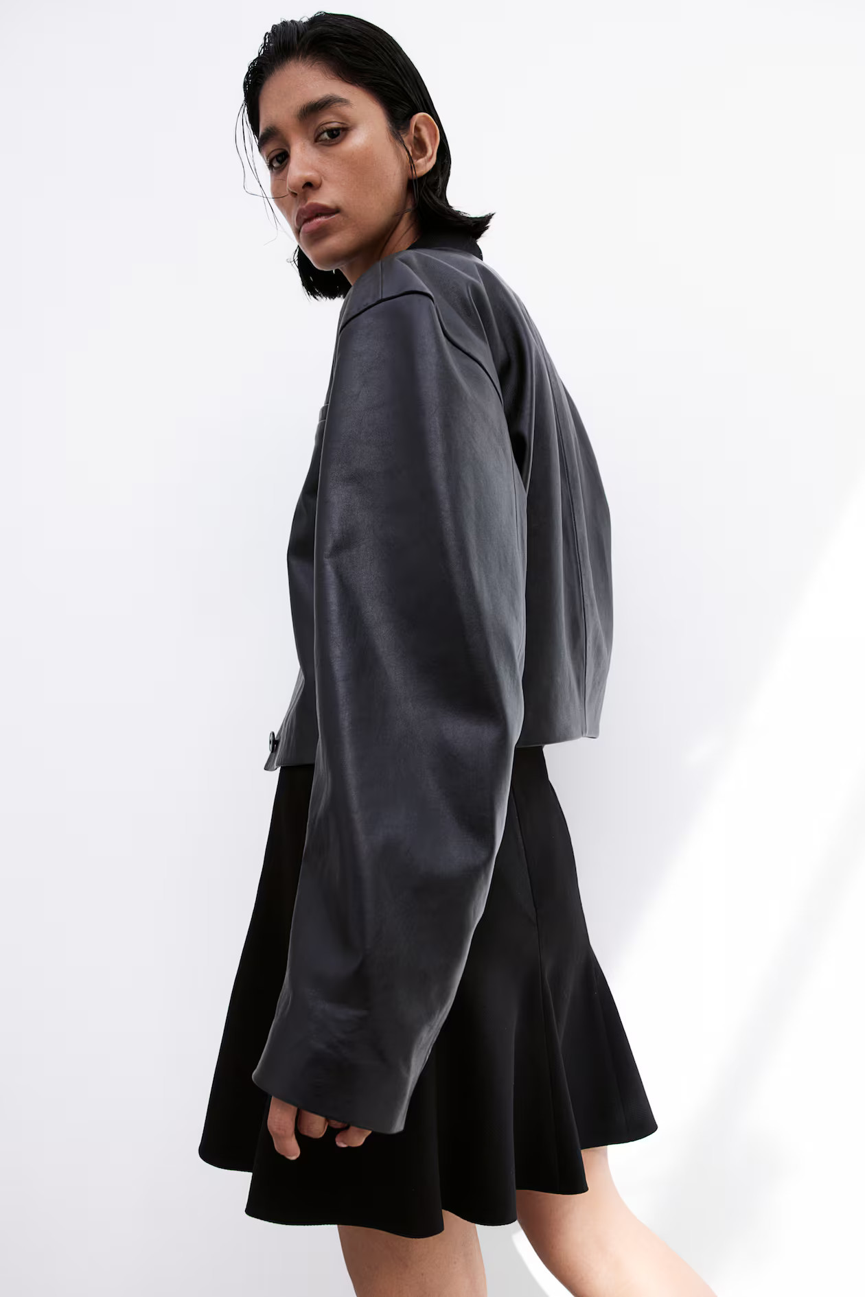 Flared-hem skirt - Black - Ladies | H&M GB | H&M (UK, MY, IN, SG, PH, TW, HK)