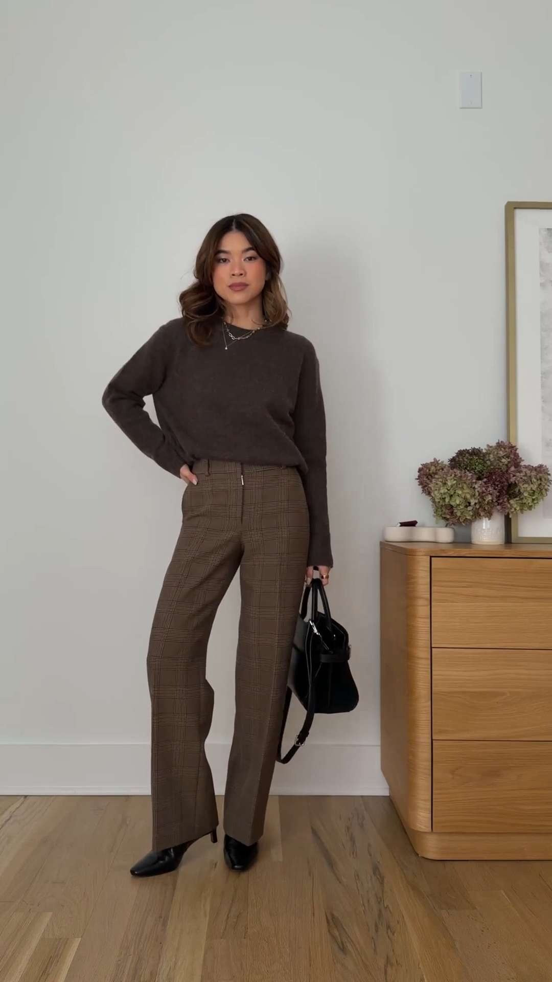 Sizing info: brown sweater size small, herringbone trouser size 00 short
petite fashion, get dressed with me, outfit inspiration, ootd, nashville outfit, Nashville influencer, petite style, vacation style, casual outfits, mom style, petite pants, winter dress, winter outfit, winter pants, winter outfit inpso, winter outfit idea, winter top, winter style, winter sweater, cozy sweater, cold weather sweater, cold weather outfit, winter bag, winter purse, trouser, brown sweater, 

 

 

#LTKootd #LTKSeasonal #LTKPetite