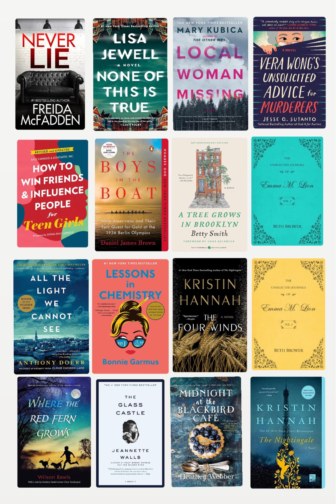 16 books for teens. 

#LTKGiftGuide