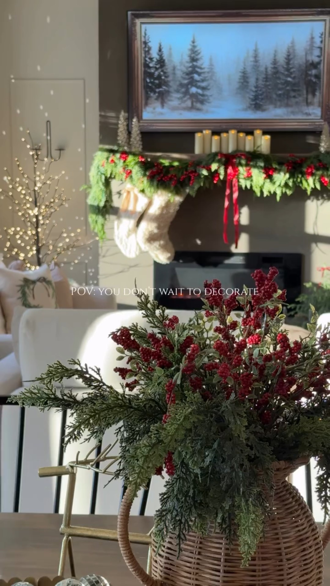 Decorating early isn’t about rushing the season — it’s about making space to enjoy it. 🫶🏼

Getting my Christmas decor up now means I can soak in the cozy nights, plan for hosting, and actually breathe during the busiest time of year.

If it’s going to take hours to look this beautiful, I want every day to feel like Christmas magic. ✨🎄

#christmasdecorinspo #neutralhomedecor #holidaystyling #christmasaesthetic #cozychristmas #holidayhomeinspo #christmashome #holidaymoodon #budgetfriendlydecor #authenticallyhome