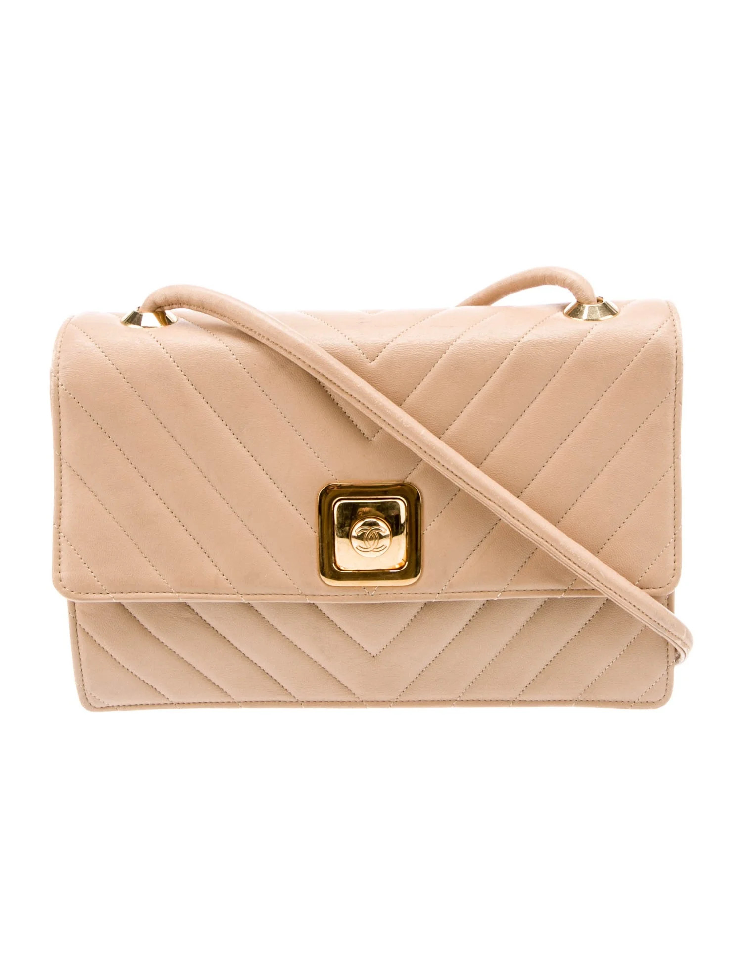 Vintage Chevron Flap Bag | The RealReal