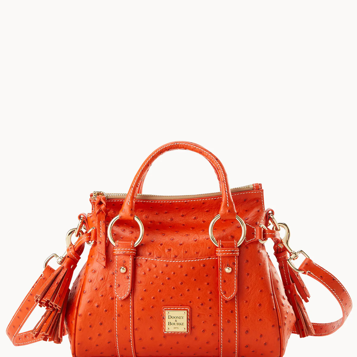 Ostrich Satchel With Pocket | Dooney & Bourke (US)