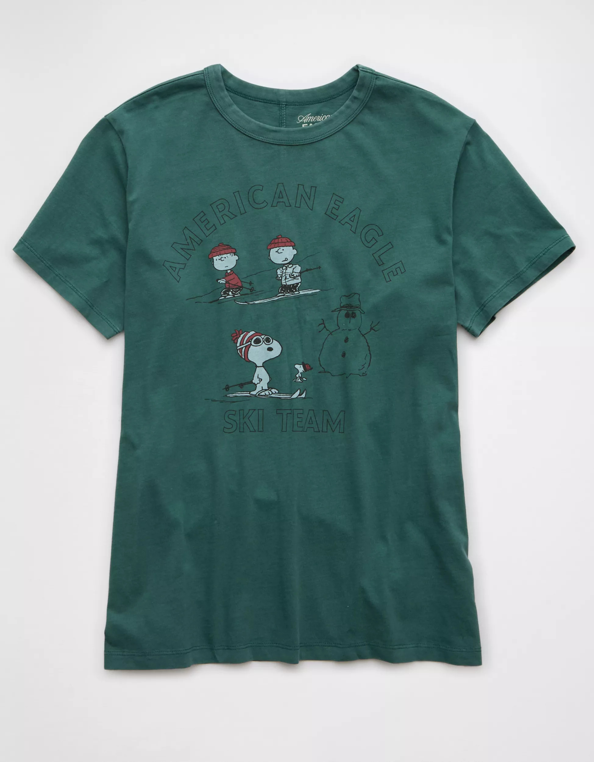 AE Peanuts Holiday Graphic T-Shirt | American Eagle Outfitters (US & CA)